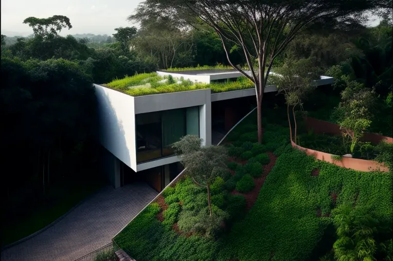 Eco-lujo en las montañas: Casa de arquitectura ecológica con vistas impresionantes