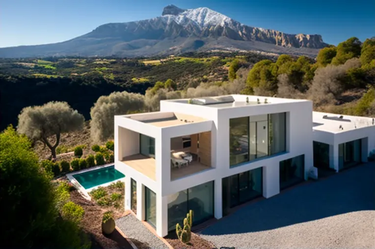 La Casa Ecológica de Ladrillo con vistas panorámicas en Marbella