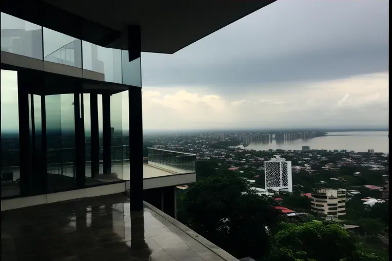 Casa de diseño con vistas espectaculares en Guayaquil