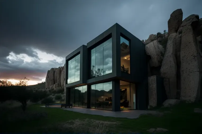 La belleza del atardecer en esta Casa de Arquitectura de Lujo en Cuenca