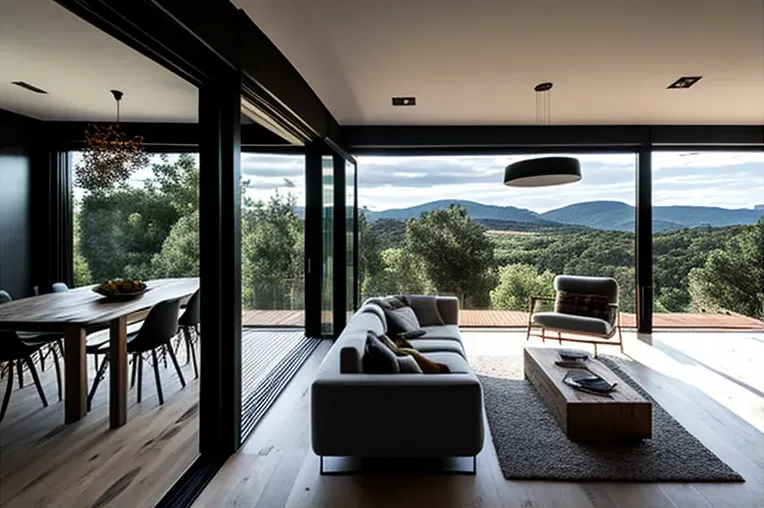 Vanguardia con vistas: Casa con Jacuzzi rodeado de vapor en Girona