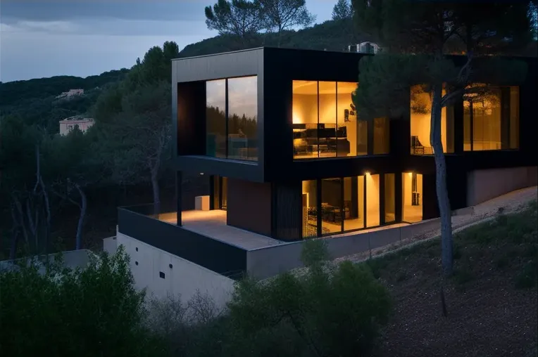 Un hogar de ensueño en Girona: Casa con pizarra, vistas panorámicas y jacuzzi rodeado de vapor