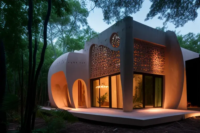 Diseño de lujo y comodidad en esta casa de estilo mediterráneo en el bosque