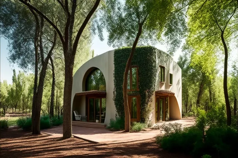 Vida de ensueño en Sevilla: Casa de bambú, aluminio, madera laminada y pizarra con piscina y vistas al bosque