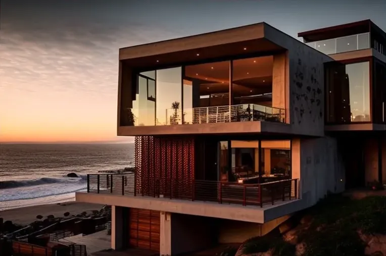 Elegancia y sofisticación en esta impresionante casa de fibra de carbono y aluminio cerca de la playa en Viña del Mar