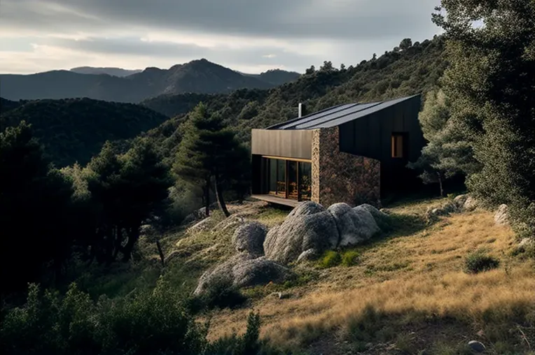 Eco-paradiso en las montañas nevadas: Casa de lujo en Girona