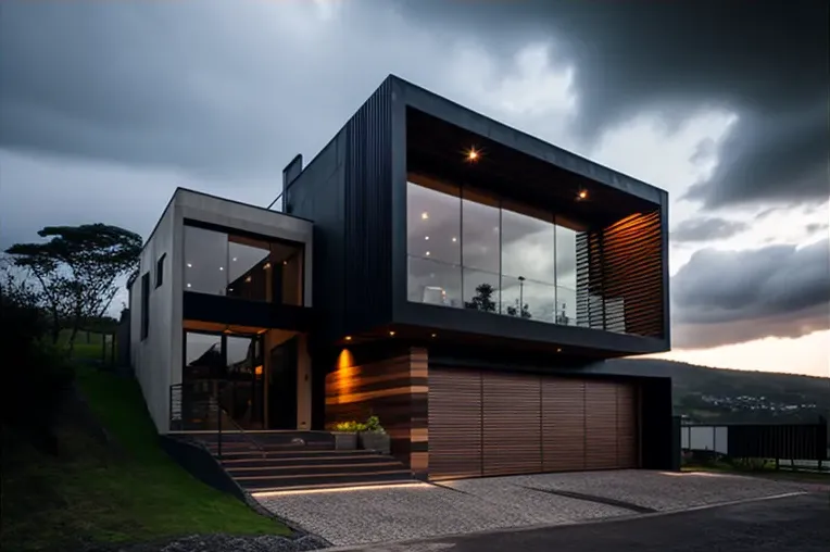 Casa de lujo con estacionamiento techado y materiales resistentes en Bogotá