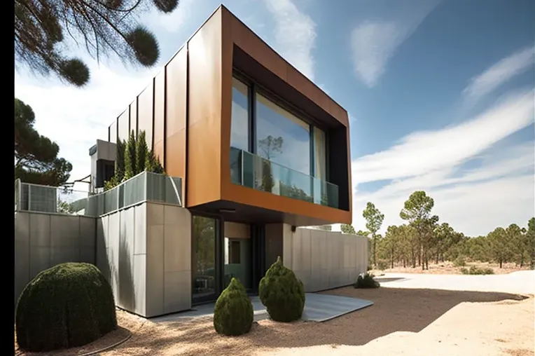 Vista impresionante en Madrid: Casa de estilo high-tech con Jacuzzi de vapor