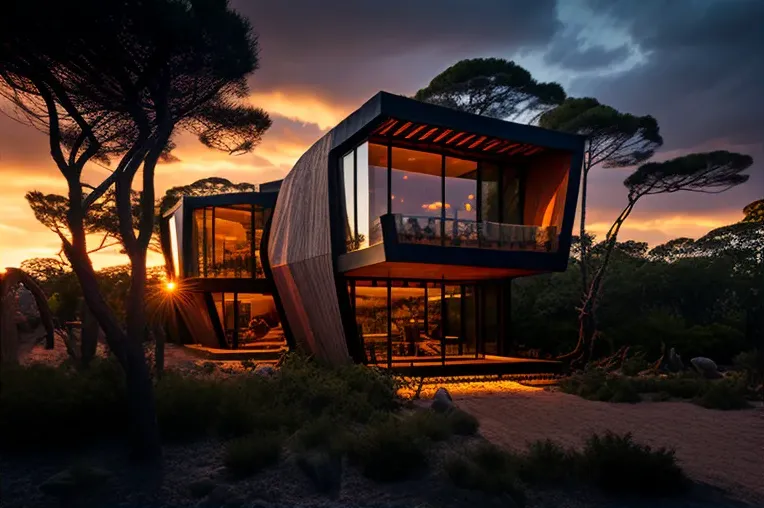 Sueño hecho realidad: Villa moderna con vista al atardecer en Punta del Este