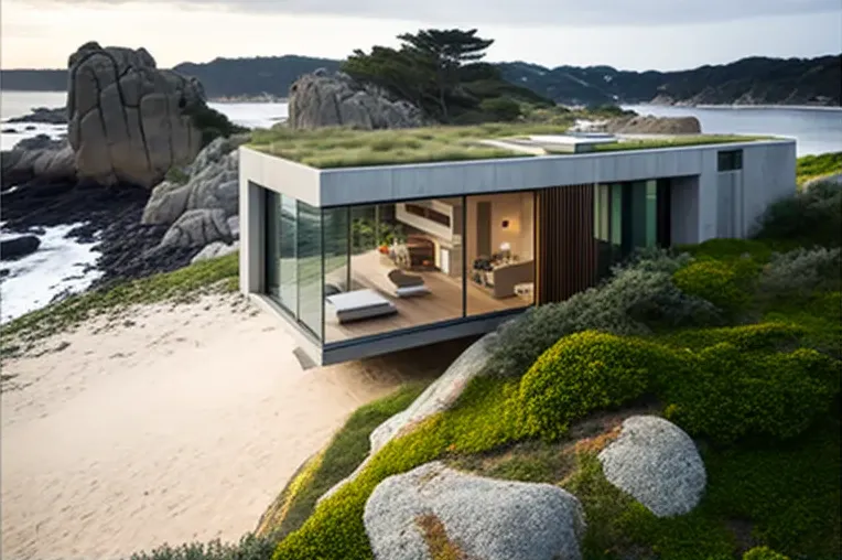 Eco-lujo en la playa: Impresionante casa de arquitectura ecológica en San Sebastián