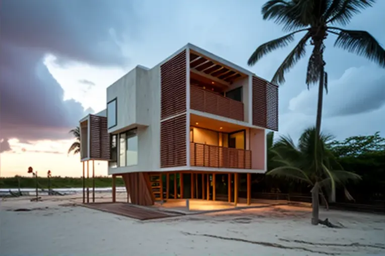 Lujosa casa de arquitectura cerca de la playa en San Andrés