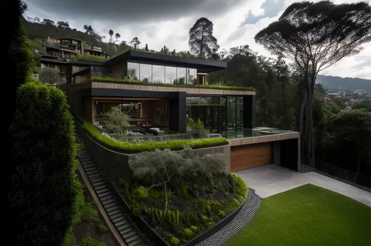 Disfruta de una vida de lujo en esta impresionante casa moderna con vistas espectaculares en Bogotá