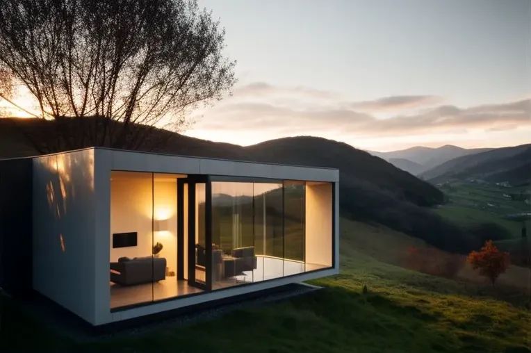 Casa de lujo con fachada elíptica y vistas panorámicas en Bilbao