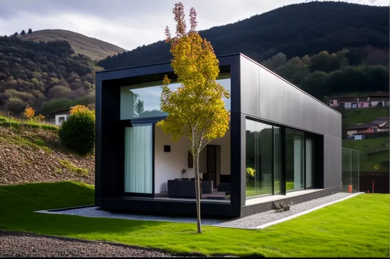 Escape en una casa minimalista de aluminio y vidrio con vistas impresionantes en Bilbao