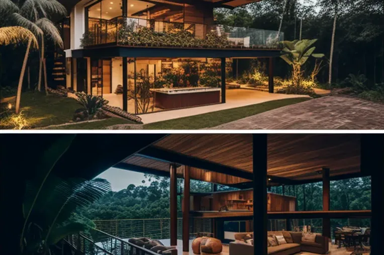 Casa de diseño con vistas panorámicas en San Andrés