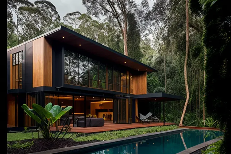 La vida de ensueño en el bosque: Casa de arquitectura moderna con vistas impresionantes