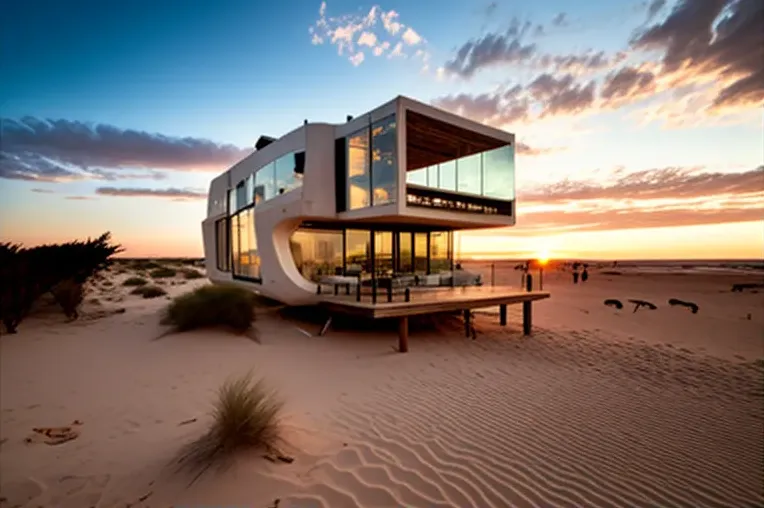 Casa de vanguardia con vistas impresionantes a la playa en Punta del Este