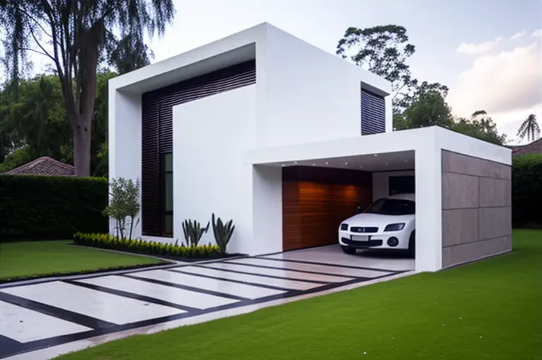 Espectacular villa minimalista con sistema de iluminación exterior en Bogotá