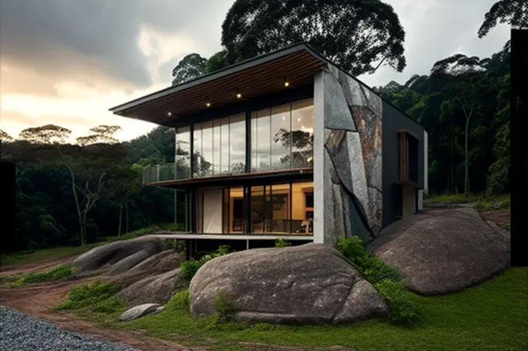 Villa de ensueño con vistas de las montañas nevadas