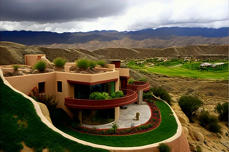 Lujosa casa de bambú con vistas panorámicas en Trujillo