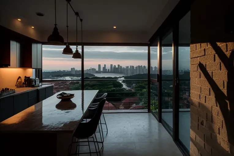 Retiro de lujo con vistas panorámicas: Casa de ladrillo y vidrio en Cartagena