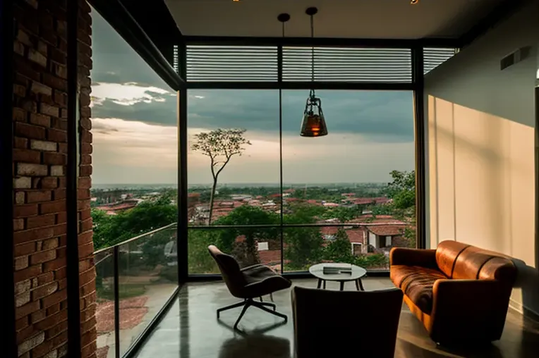 La elegancia industrial en medio de las vistas panorámicas: Casa en Cartagena