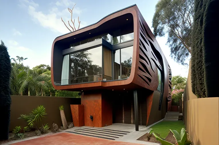 Casa de lujo con estilo high-tech en medio de la naturaleza en Santa Cruz