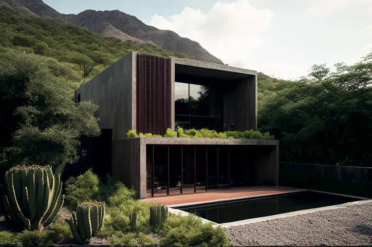 Vista impresionante desde la cima en esta casa de estilo contemporáneo