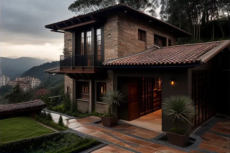 Villa de lujo con vistas impresionantes en las montañas de Bogotá