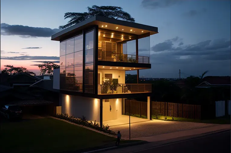 Oasis moderno en plena selva: Casa de ladrillo y tecnología avanzada en Iquitos