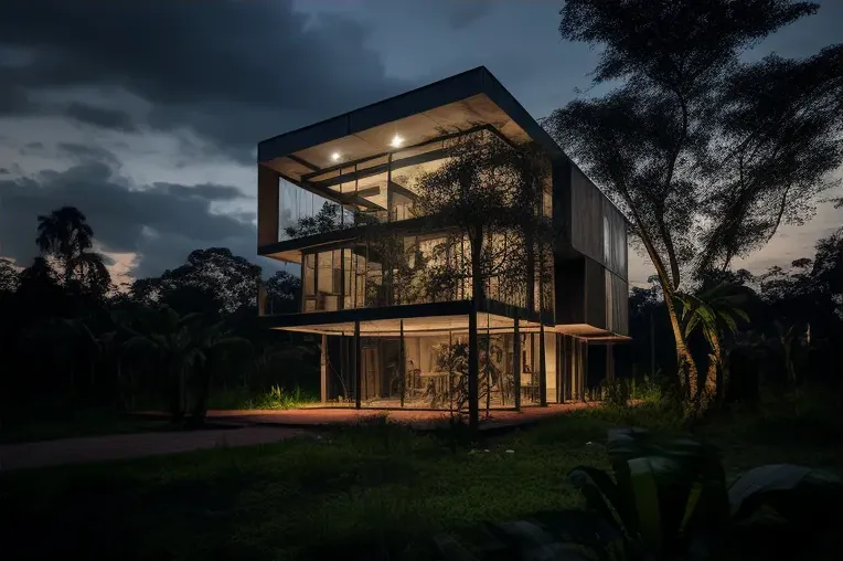 Escape de lujo a la naturaleza: Casa high-tech con garaje privado en Iquitos