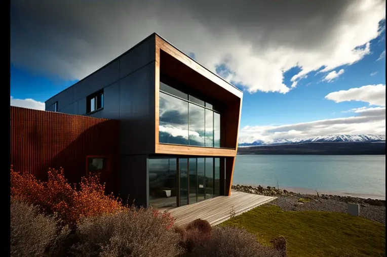 Arquitectura de vanguardia y vistas impresionantes en esta villa de Puerto Natales