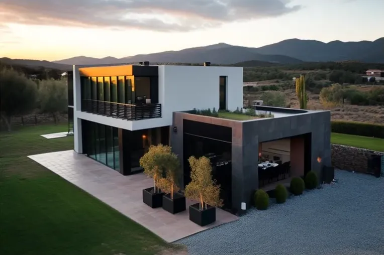 Lujosa arquitectura industrial en la montaña: Casa en Marbella con vistas espectaculares