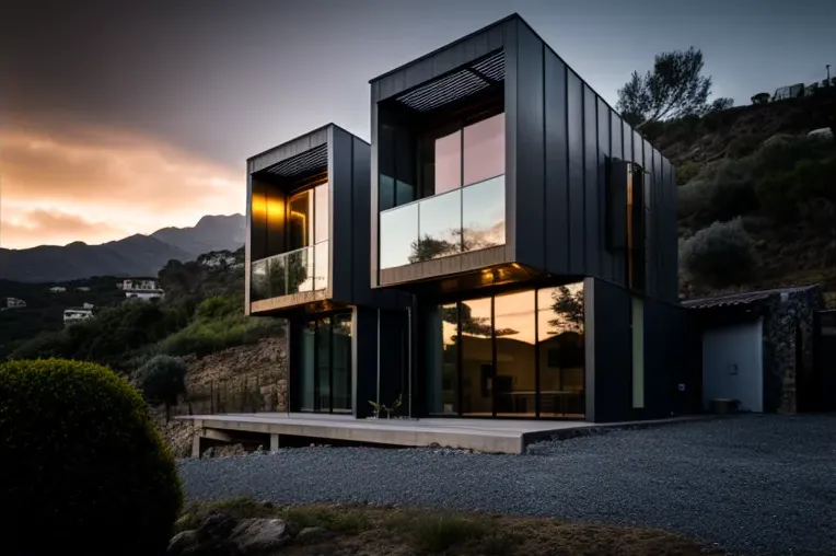 El equilibrio perfecto entre naturaleza y tecnología en esta Casa industrial en la montaña en Marbella