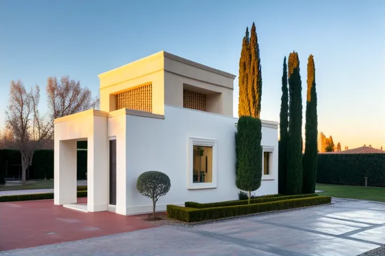 La Villa Mediterránea de Lujo con vistas a las Montañas Nevadas: Arquitectura de Hormigón armado, Pizarra, Madera Laminada y Vidrio en Sevilla, España