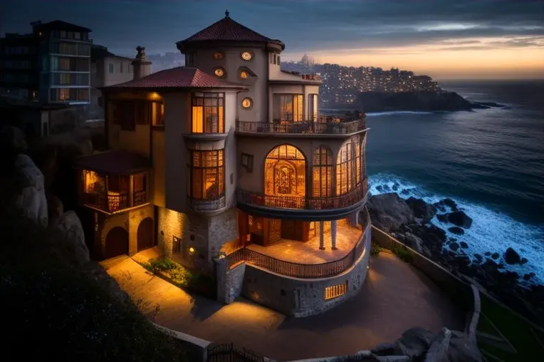 Casa de ensueño con vistas impresionantes y construcción de lujo en Viña del Mar