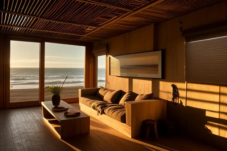 Espectacular residencia minimalista con techos altos cerca de la playa en Cusco