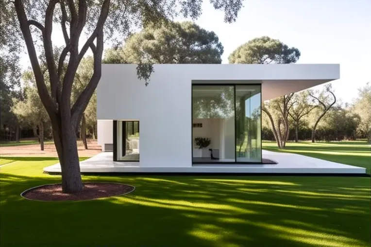 Oasis de lujo en un parque natural: Casa de arquitectura de vanguardia con jacuzzi de vapor