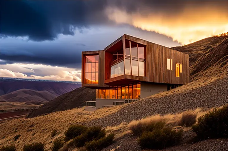 Sensación fresca y contemporánea en esta casa de arquitectura moderna con vistas panorámicas