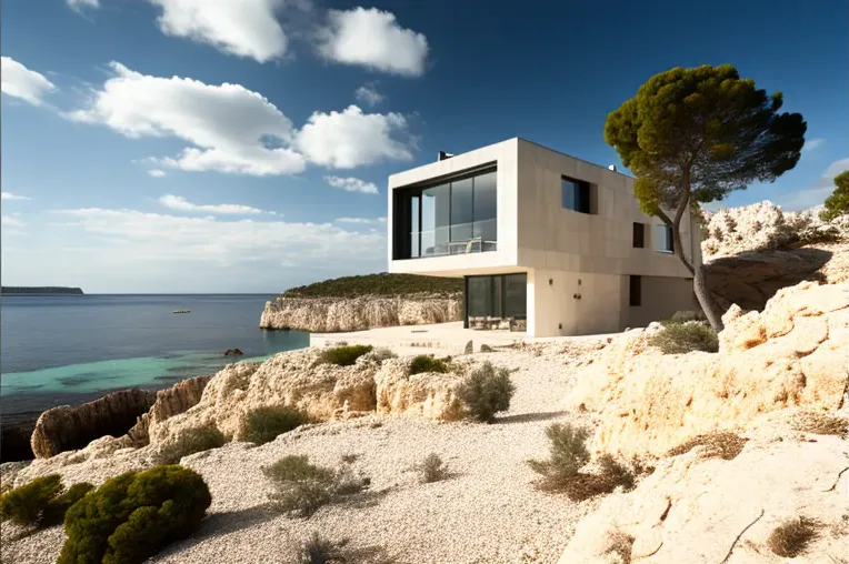 Villa de diseño con vistas al mar en Mallorca