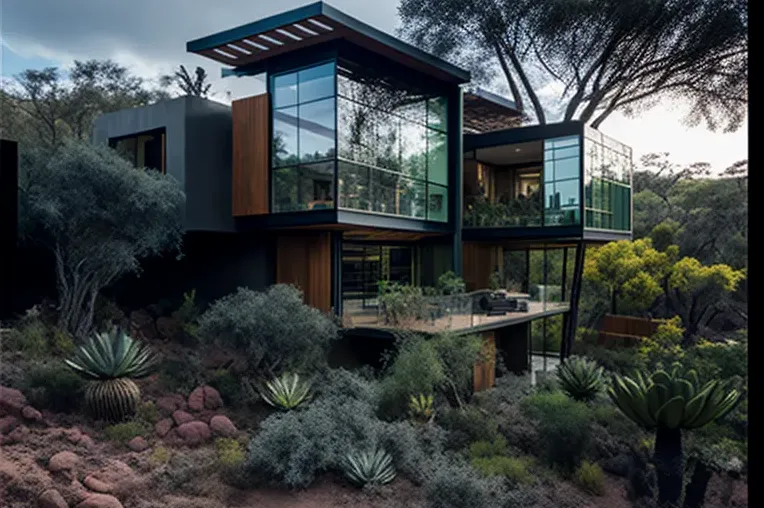 Lujosa casa con piscina al aire libre en medio de la jungla