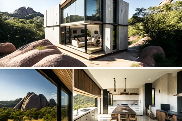 Experimenta la mezcla perfecta de estilo industrial y belleza natural en esta casa con vistas a las montañas nevadas en Rio de Janeiro