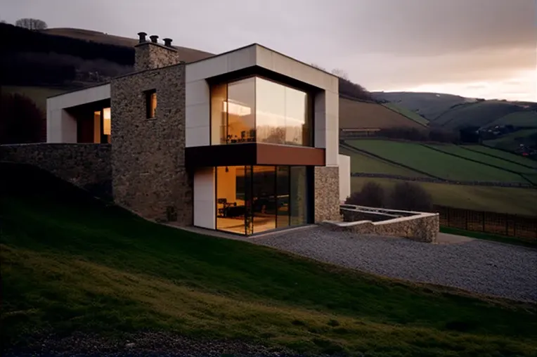 Vistas impresionantes en la Casa de Diseño en Cantabria