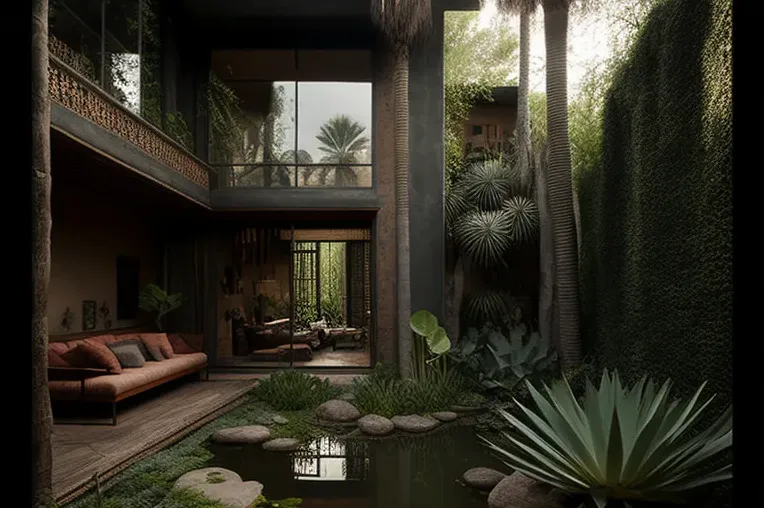 Casa de estilo mediterráneo rodeada de naturaleza y privacidad en Mexico City