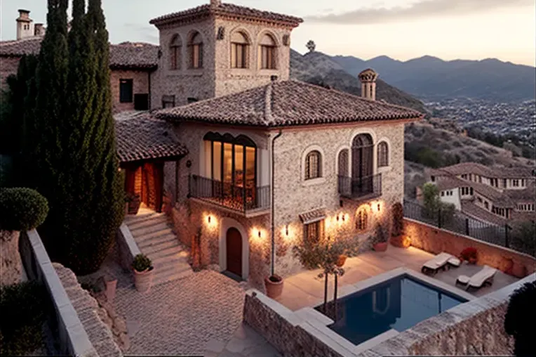 Sueño mediterráneo en Granada: Casa de lujo con vistas panorámicas y piscina privada
