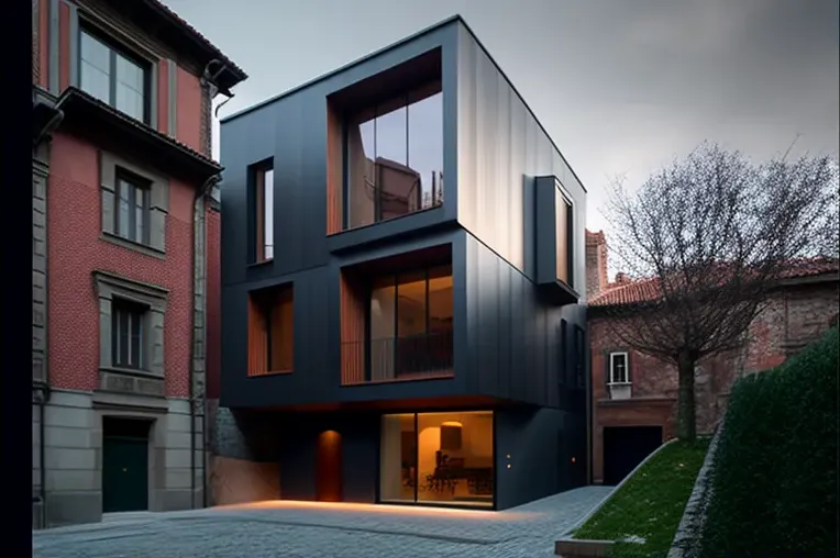 Arquitectura moderna y privacidad en esta impresionante casa en área residencial de Bilbao