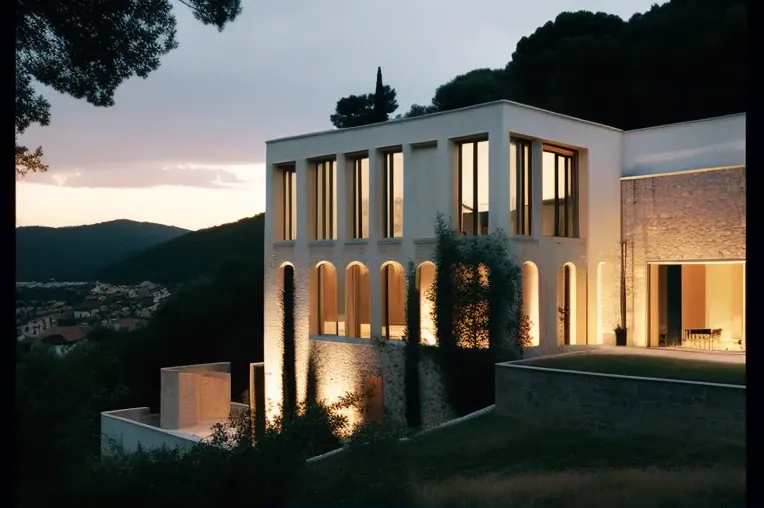 La luz natural y la vista impresionante: Casa de vidrio en Girona