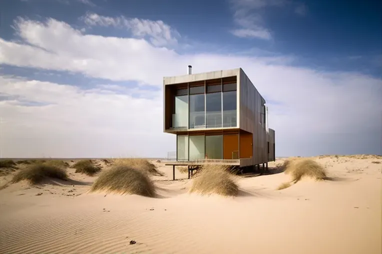 Escape al mar en estilo minimalista: Casa de lujo con vistas impresionantes y materiales de alta calidad