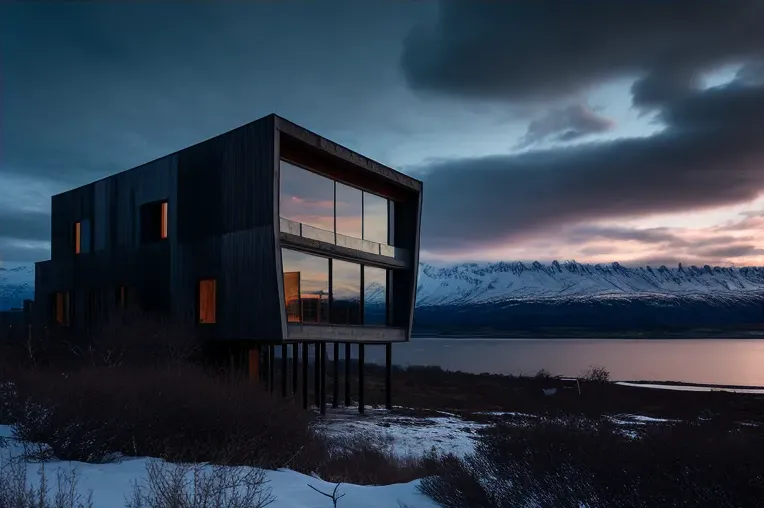 Arquitectura vanguardista: Casa de aluminio con curvas imposibles y vistas a las montañas en Chile