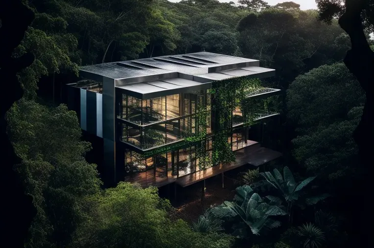 Casa de lujo de estilo high-tech en la montaña de Rio de Janeiro, Brasil